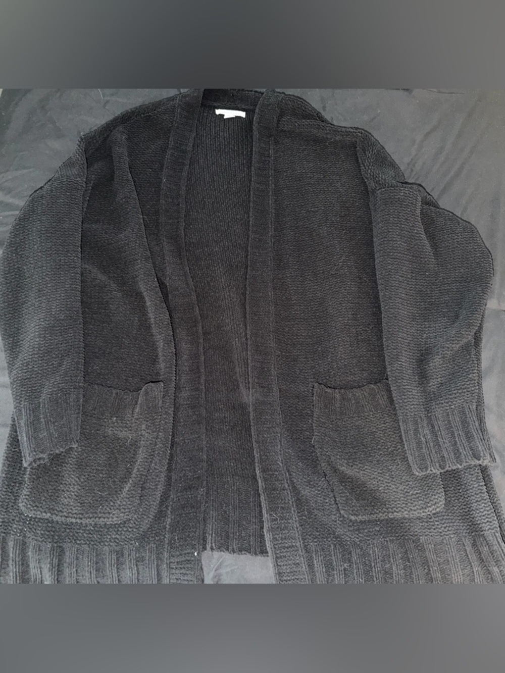 American Eagle Outfitters Black Open-Front Cardigan Sweater